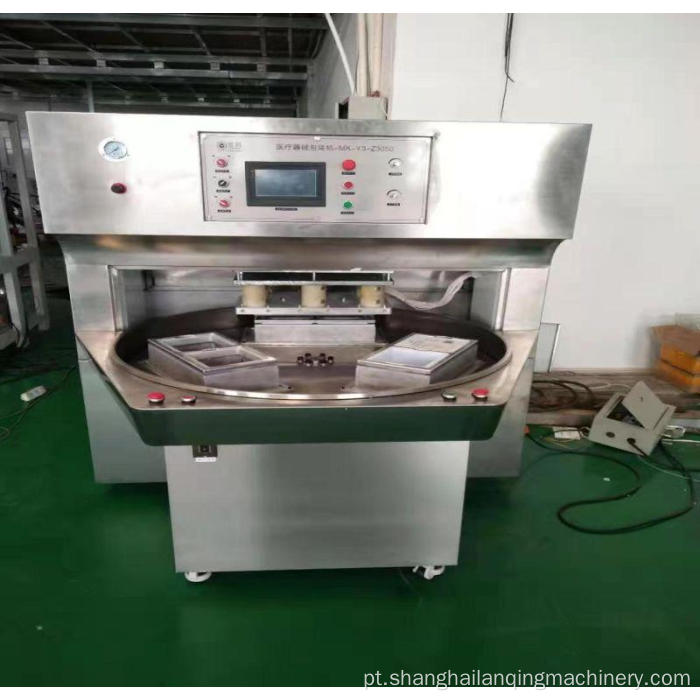 APET Blister Box Tyvek Table rotativa HF Máquina